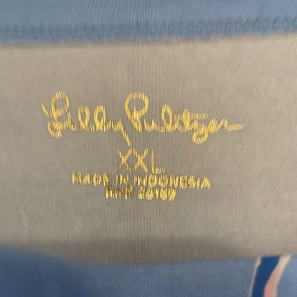 Lilly Pulitzer Shift dress excellent condition.  Long sleeves with gold buttons - Picture 4 of 5